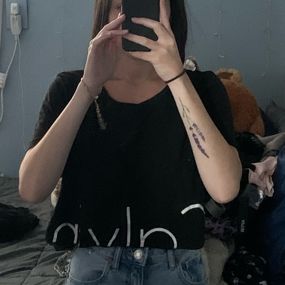 calvin klein crop top